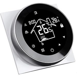 KETOTEK Smart Life Termostato WiFi 220V per Riscaldamento a Pavimento Acqua 3A, Compatibile con Alexa, Intelligente Termostato Ambiente da Incasso Programmabile Controllo APP/Vocale
