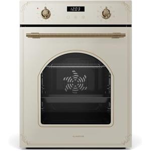 Klarstein Elizabeth Slim - Forno da Incasso, 49L, 9 Funzioni, Pulizia a Vapore, Timer Digitale, Forno Elettrico Ventilato, Sportello Rimovibile, Classe Energetica A, Design Nero, 45cm