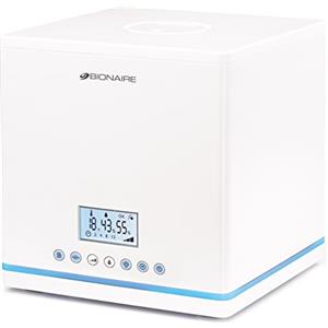 Bionaire, BU7500, Umidificatore ad Ultrasuoni, Schermo Digitale, 2.7 Litri, Autonomia 8 Ore, Silenzioso, Bianco