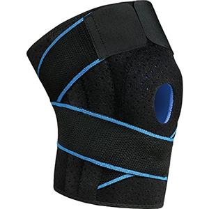ACWOO Tutore Ginocchio, Ginocchiera Ortopedica Rotulea Confortevole con Stabilizzatori Laterali, Regolabile Ginocchiera Sportiva Neoprene per Corsa, Lesioni al Menisco, Artrite, Infortunio Sportivo