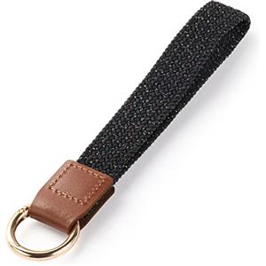 Vicloon Cordino da polso, Portachiavi con Cordino da Polso a Mano, Cordino da Polso con Portachiavi per Chiavi, Portafoglio, Telefono Mobile Cellulare, Porta Badge etc (Stella Nera