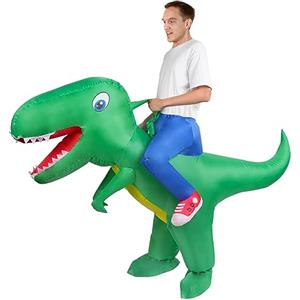 AOOWU Costume Gonfiabile, Costumi Gonfiabili Adulti Travestimento Gonfiabile, Dinosauro Gonfiabile Costumi Divertenti per Insegnanti Scuola Festa di Halloween, Carnevale