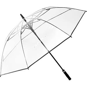 G4Free 62 inch Ombrello da Golf Trasparente Ombrello Grande Trasparente Ombrello Lungo Apertura Automatica Ombrello da Pioggia Oversize Impermeabile Antivento con Manica per Donna Uomo