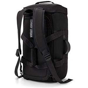 Johnny Urban Borsa Sportiva Nero Uomo e Donna - JOHNNNY URBAN "Colin" Duffle Bag Borsone realizzata con bottiglie di PET riciclato - Borse da palestra di alta qualità con funzione di zaino, resistente all'acqua
