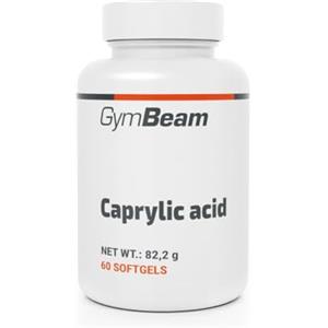 GymBeam Acido Caprilico 1200mg per Capsula 60 cps, Senza Glutine, Integratore Anti-Candida, Supporto Digestivo, Energia per Atleti, Utilizzato nella Dieta Chetogenica, in Comode Capsule Softgel