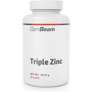 GymBeam Triple Zinc - Zinco in 3 Forme Altamente Assorbibili (Chelato, Gluconato, Picolinato), 15 mg per Dose, per Capelli, Unghie, Pelle e Sistema Immunitario - Vegano, 60 Capsule