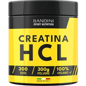 Bandini® Creatina HCL in Polvere 300g - Sapore molto forte e intenso ma 100% PURA - EVITALA se sei sensibile al gusto ACIDO - A base di Creatine Cloroidrato Puro - Integratore Sport & Palestra