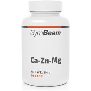 GymBeam Ca-Zn-Mg Integratore a base di Zinco, Calcio e Magnesio per la Salute Muscolare, il Sistema Immunitario, il Sistema Nervoso e Salute Mentale, Riduce l'Affaticamento e la Stanchezza (60 tabs)