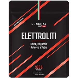 Laboratoires Nutrimea Elettroliti | Integratore in Polvere | Idratazione e Recupero Muscolare | Calcio, Sodio, Magnesio e Potassio | Vitamine C, B2, B3 e B6 | Gusto Pesca e Limone | Nutrimea Sport