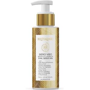 BELL'ITALIABIO Siero Bava di Lumaca Viso Pura 90ml 98% Cruelty-Free Siero Antirughe Donna Uomo, Idratante Purificante Illuminante per Imperfezioni e Discromie, Cura Viso Donna e Skincare Uomo, Made In Italy