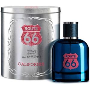 DIAMOND INTERNATIONAL ROUTE 66 California | Confezione Regalo Special Edition, Profumo Uomo da 100ml in Scatola di Latta, Fragranza Elegante e Raffinata