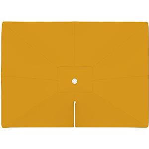 paramondo Telo di Ricambio per Ombrellone da Giardino Parapenda 4 x 3 m Rettangolare, incl. Air Vent, Lavabile, Giallo