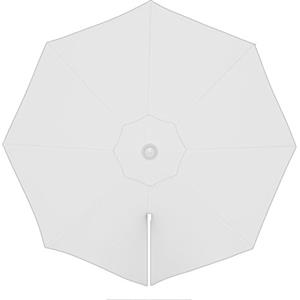 paramondo Telo di Ricambio per Ombrellone da Giardino Parapenda Ø 3,5 m Rotondo, incl. Air Vent, Lavabile, Bianco