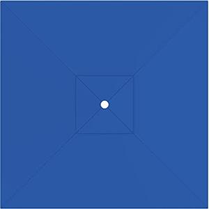 paramondo Telo di Ricambio per Ombrellone da Giardino Interpara Quadrato 3x3m, incl. Air Vent, Lavabile, Blu