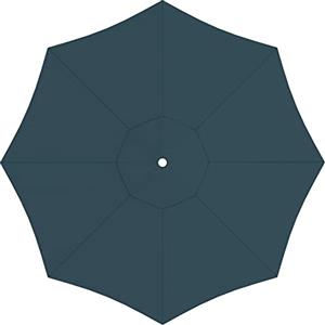 paramondo Telo di Ricambio per Ombrellone da Giardino Interpara Rotondo Ø 350cm, incl. Air Vent, Lavabile, Verde