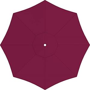 paramondo Telo di Ricambio per Ombrellone da Giardino Interpara Rotondo Ø 350cm, incl. Air Vent, Lavabile, Rosso Vino