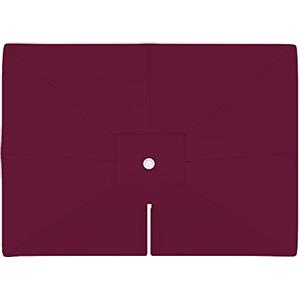 paramondo Telo di Ricambio per Ombrellone da Giardino Parapenda 4 x 3 m Rettangolare, incl. Air Vent, Lavabile, Bordeaux