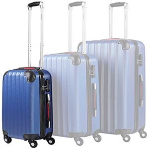 Monzana Valigia a Guscio Rigido M Trolley Lucchetto 4 Ruote Bagaglio Manico Telescopico Alluminio