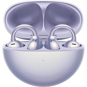 HUAWEI FreeClip, Design innovativo con clip per un comfort senza pari, Ascolta con open-ear, Cancellazione del rumore AI per chiamate, Batteria lunga durata, Android & iOS, Italia, Purple