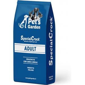 Special Crock Crocchette per Cane Adult a Base di Carne Manzo e Agnello Cibo Secco per Cani di Tutte le Razze Alimentazione Completa e Bilanciata Sacco da 20 kg Made in Italy