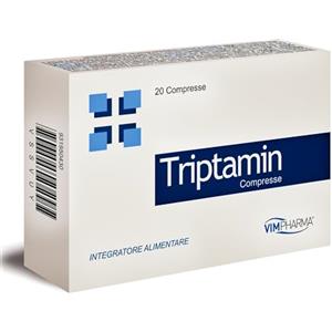 VIMPHARMA Triptamin - Melatonina per Dormire, Pura 1 mg con l- Triptofano, Magnesio, Vitamina B6 - Migliora la Qualità del Sonno - Alta Concentrazione - Vegano - Made in Italy - Vimpharma