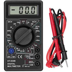 Hilitand Tester Multimetro Digitale interruttori e prese altri interruttori e prese ed accessori Voltmetro Elettrico DT830B Multimetro Portatile Volt Tester per Circuito Tester Batteria per Auto