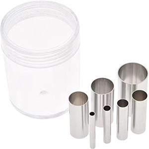 BOBOZHONG Formine Rotonde per Biscotti,Set di 7 Coppapasta Rotondo Acciaio Inox Tagliapasta Aperta Tondo Stampi per Pasticceria Ciambella Fondente Mousse Cottura Torta Fai da Te（7 Taglie）