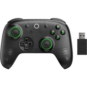 8BitDo Ultimate 2C Wireless Controller for Windows PC and Android, with 1000 Hz Polling Rate, Hall Effect Joysticks and Triggers, and Remappable L4/R4 Bumpers (Transparent Black)