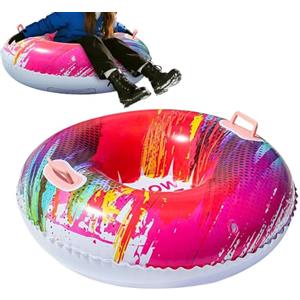 Opdestn Snow Tube,Slittino Gonfiabile per Adulti,Sled Gonfiabile Ergonomico per Piste e Innevati | Sport Invernali All Aperto Famiglia Bambini Neve