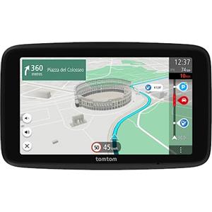 TomTom Navigatore Satellitare per Auto GO Superior (schermo da 6, con info Traffico, Tutor, Autovelox, Mappe Mondo, Aggiornamenti Veloci via WiFi, Parcheggi, Prezzi Benzina)