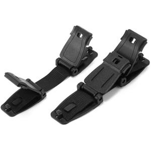 OUDQFCJ 2 pezzi Fibbia cintura di sicurezza auto per bambini, dispositivo di sicurezza e antiabbandono per seggiolino auto, gancio auto, clip e fibbie per passeggini e passeggino (Nero)