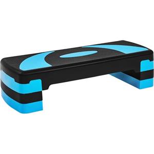 Yaheetech Step da Aerobica Piattaforma Step Regolabili con 3 Altezze 10/15/20cm Esercizio Allenamento Stepper per Fitness per Domestico Palestra Ufficio con Base Antiscivolo 79,5 x 30 cm Blu
