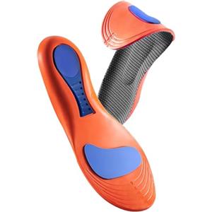 KEQAR 1 Paia Solette Ortopediche, Plantare Comfysole per Alluce Valgo, Fascite Plantare, Uomo Donna, Supporto Arco Plantare, Sollievo Dolore Piede (41-42)