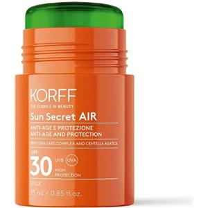 Korff Sun Secret Air Stick SPF30 - Stick Solare Viso Anti-età 25ml con DNA Safe Complex