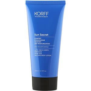 Korff Sun Secret Latte Doposole Idratante e Lenitivo 200ml - Emulsione Fluida per Viso e Corpo