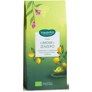 Neavita Tisana Biologica Limone e Zenzero - 80g, con mela, zenzero e lemongrass
