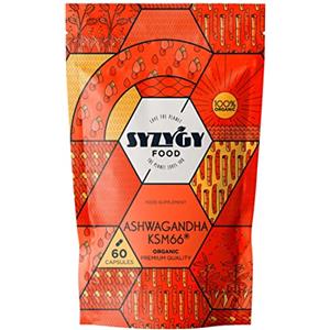 SYZYGY FOOD - Ashwagandha KSM-66® Bio 600mg - 60 Capsule per 60 Giorni - Senza Eccipienti - 30mg Withanolidi - Withania Somnifera - Vegano - Certificazione Biologica - Prodotto in Europa