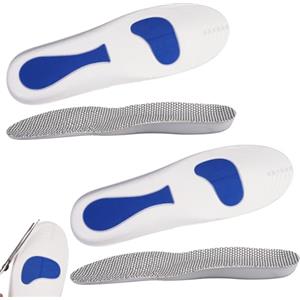 Dhisperares 2 Paia Solette Ortopediche Plantare Ortopedico Misura Regolabile (35-40) per Uomo e Donna,Plantari per Fascite Plantare,Ortopedici,Piede Piatto e Tallonite,Solette per Scarpe Antinfortunistiche