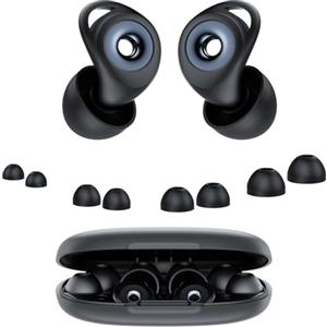 IKG Tappi Orecchie Dormire, Antirumore Quiet Silicone Auricolari, 45dB Protezione dell'udito, Comfort Elasticità Riutilizzabile Earplugs, for Concerti/Aerei/Sleep/Viaggiare, 8 Inserti auricolari XS/S/M/L