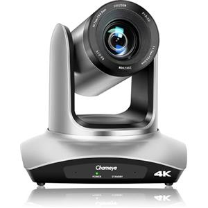Chameye 4K PTZ Telecamera 20x Zoom Ottico, con HDMI USB3.0 LAN(IP PoE) per Culto in Chiesa in Diretta, Videoconferenza, Attività didattiche, attività in loco, YouTube OBS vMix Live Streaming, C420
