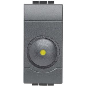 BTicino Living International L4406 Regolatore di luminosita a manopola, Dimmer per Carichi Resistivi, 100-500W, 1 Modulo