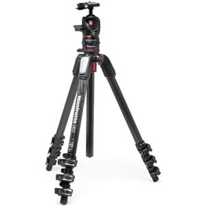 Manfrotto Treppiede in Carbonio a 4 Sezioni con Testa a Sfera e Sistema MOVE a Sgancio Rapido per Fotografia Professionale