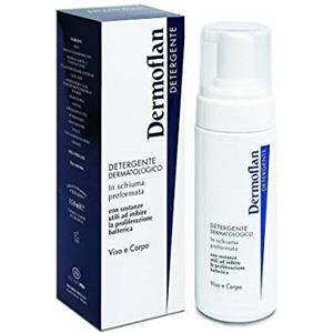 MEDA PHARMA Dermoflan Schiuma Detergente Antibatterica 150ml - Detersione Delicata per Viso e Corpo, Ideale per Pelli Sensibili