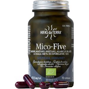 Hifas Da Terra Mico Five - Integratore Alimentare con 5 Funghi Medicinali - 70 Capsule