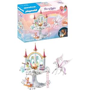 Playmobil 71359 Castello Arcobaleno tra le nuvole - Set da gioco con 114 pezzi, Pegaso e accessori