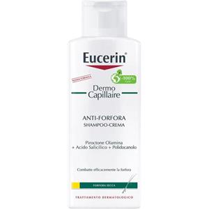 Eucerin Shampoo Crema Antiforfora Secca 250ml - Formula Delicata con Piroctone Olamine e Acido Salicilico