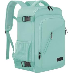 WENIG Zaino per Ryanair 40x20x25 Zaino da Viaggio Donna Bagaglio a Mano Zaino da Viaggio Aereo Borse da Cabina per Voli 14 Pollici Zaino Porta Pc con Caricatore USB per Scuola Trekking Lavoro Verde
