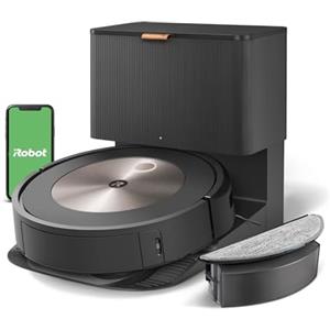 iRobot Roomba Combo j5+, Robot Aspirapolvere Lavapavimenti, Base Autosvuotante, Mappatura Intelligente, Wi-Fi, Rilevamento Ostacoli, 2 Spazzole Multi-Superficie, App e Assistente Vocale, Bronzo