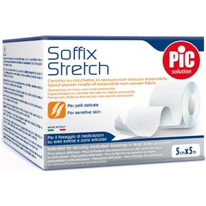 PIKDARE SpA Cerotto Soffix Stretch 10cm x 2m - Adatto per Pelli Delicate e Zone Articolari