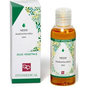 Fitomedical Olio Vegetale di Neem 50 ml - 100% Puro, Rivitalizzante per Pelle e Capelli